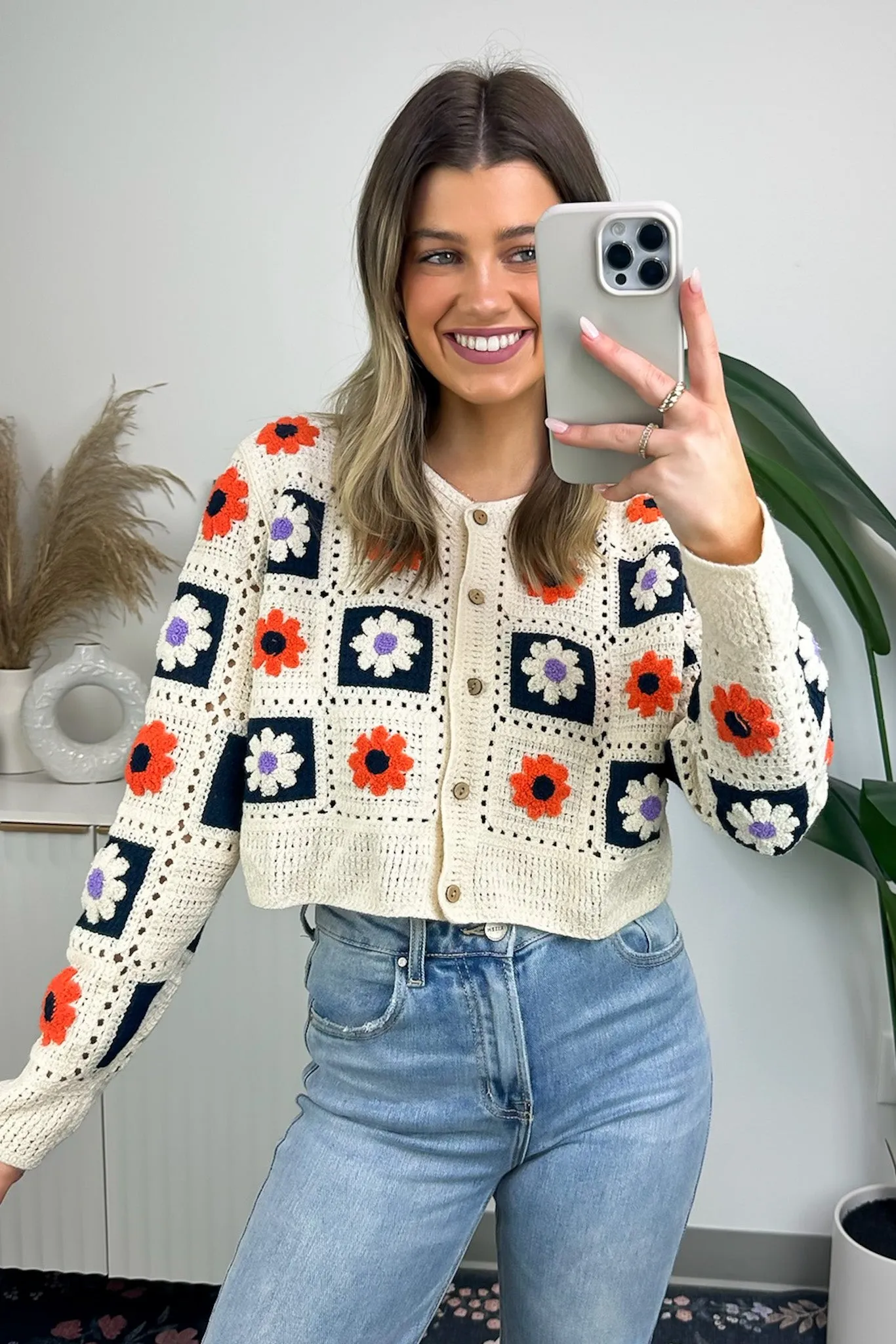 Sweetest Emotion Multi Color Crochet Knit Cardigan - FINAL SALE