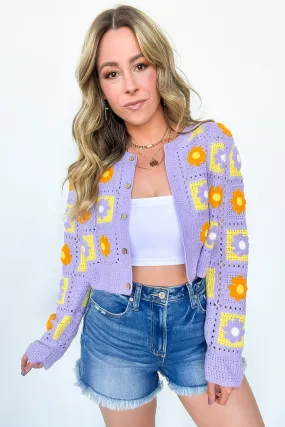 Sweetest Emotion Multi Color Crochet Knit Cardigan - FINAL SALE