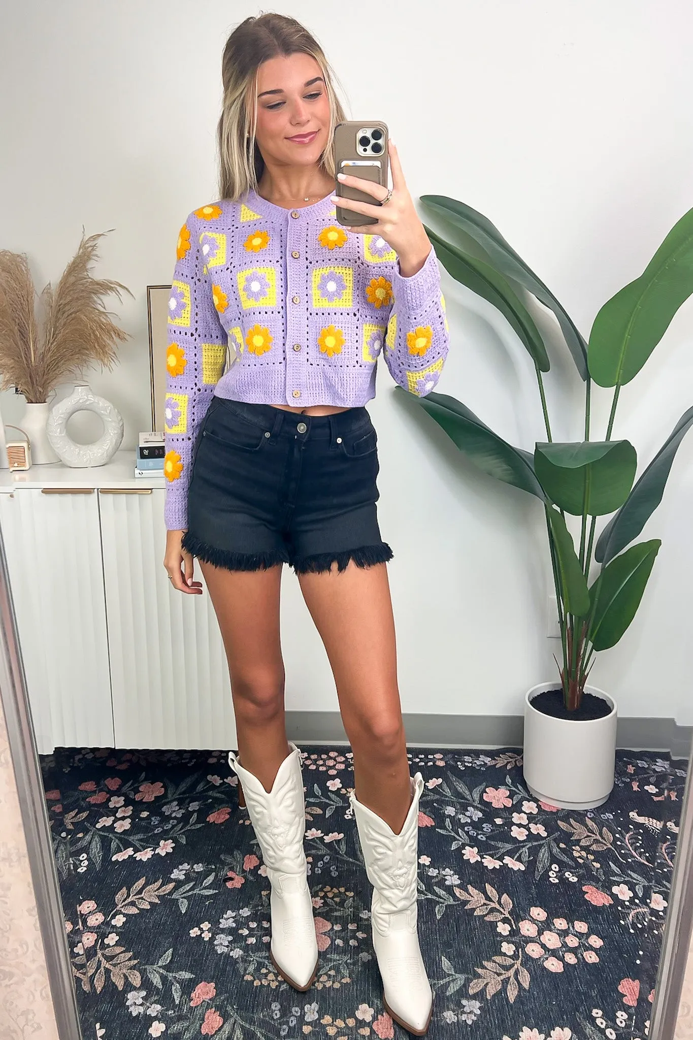 Sweetest Emotion Multi Color Crochet Knit Cardigan - FINAL SALE