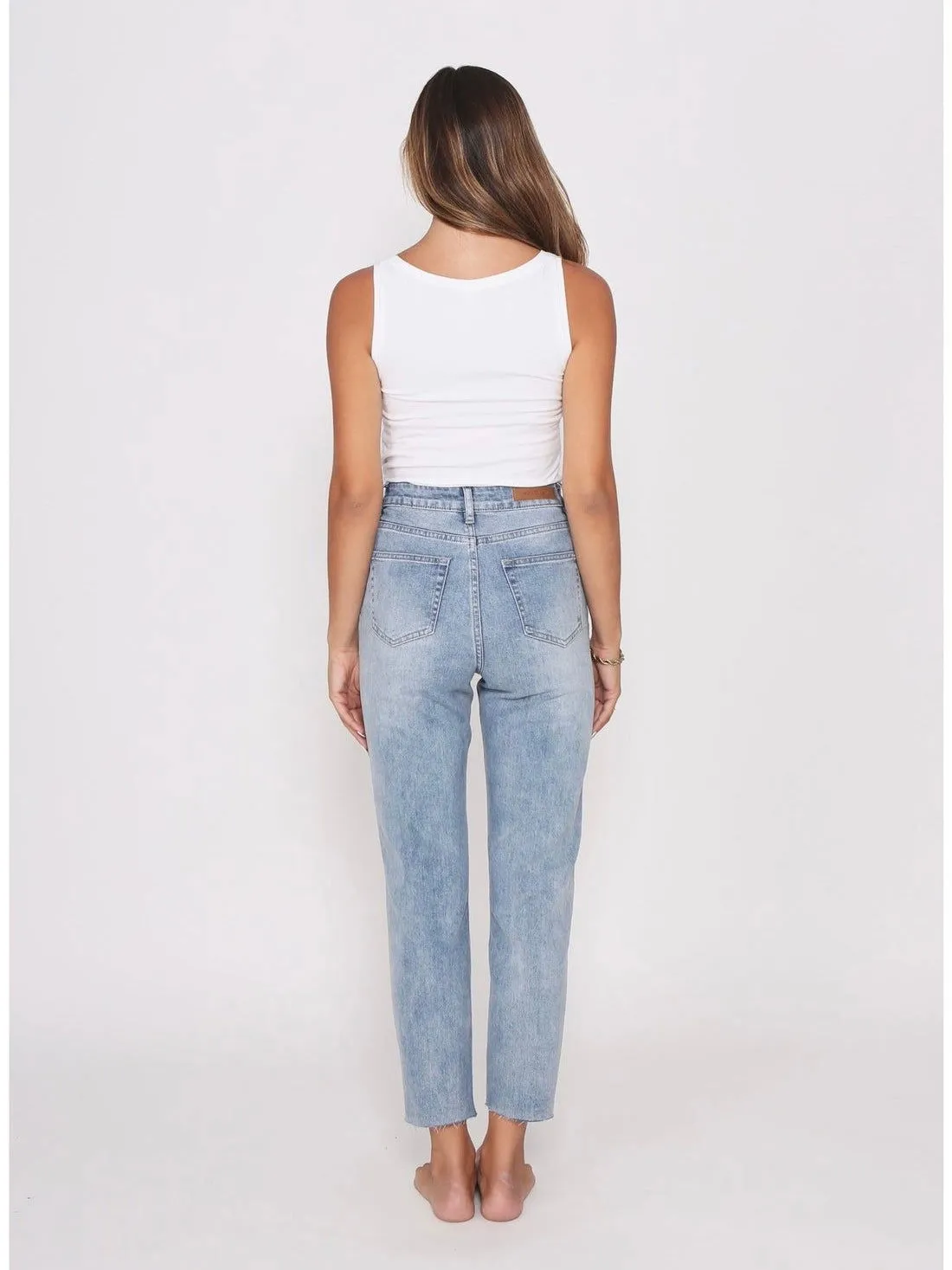 Taylor Mum Jeans - Mid Blue