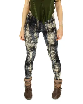 Tie Dye Leggings Black/Grey