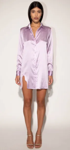 Timna silk Dress - Lilac