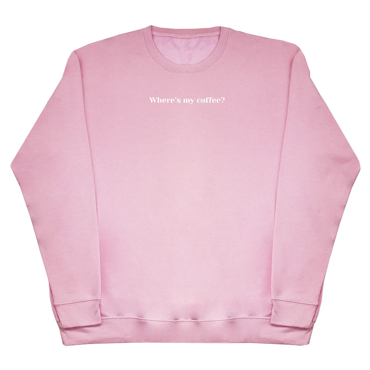 Where's my coffee? - Kids Oversized Comfy Sweater