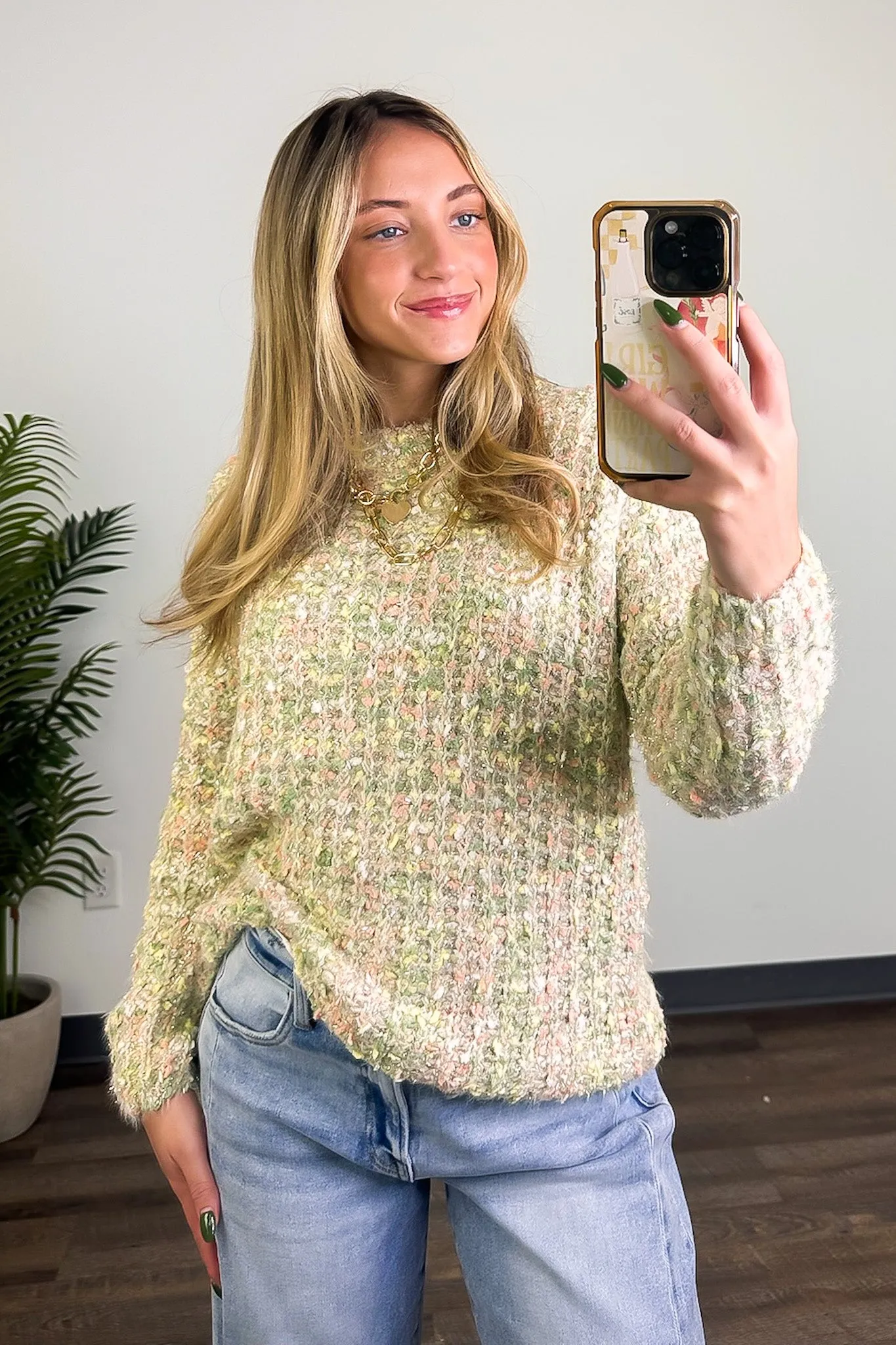 Winter Sherbet Pastel Knit Sweater
