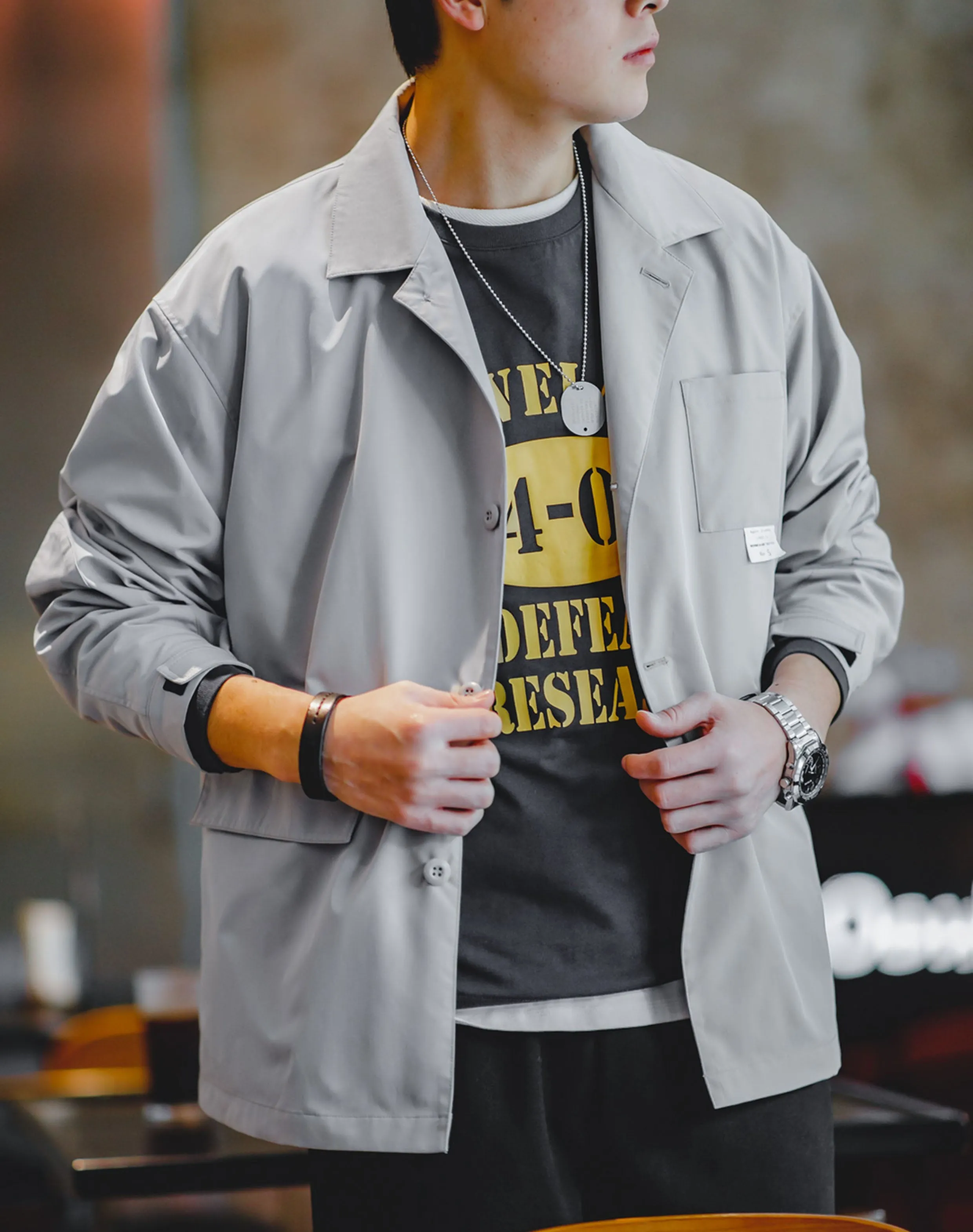 Workwear Mountain Outdoor Multi-Pocket Casual Versatile Men's Jacket