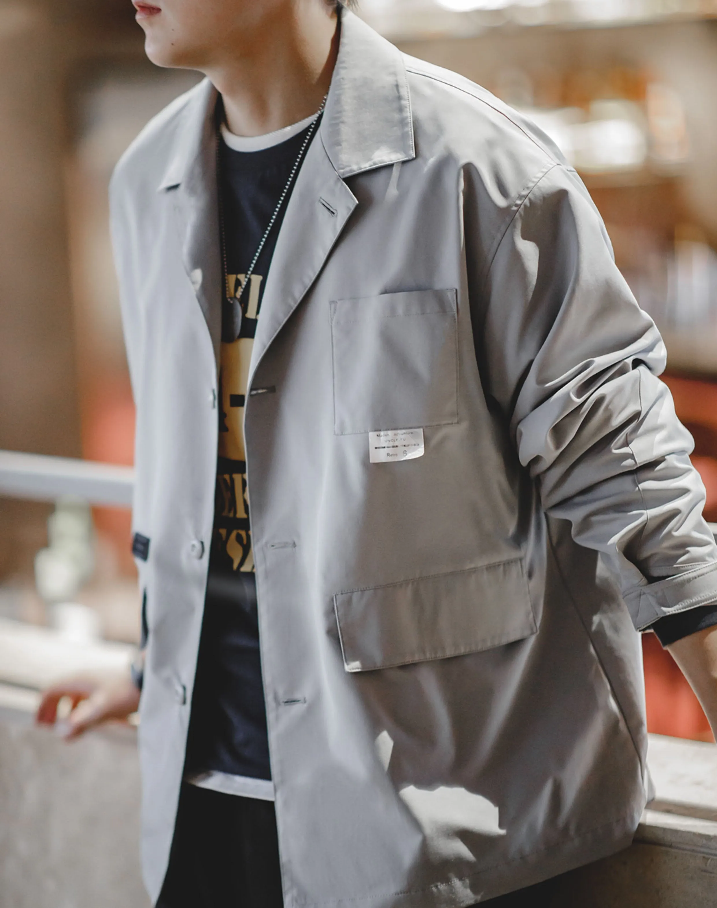 Workwear Mountain Outdoor Multi-Pocket Casual Versatile Men's Jacket